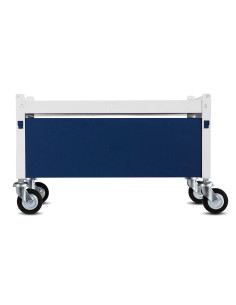 Immagine gabbia Carrello Std Completo 60X40 (Col. Bianco & Blu)