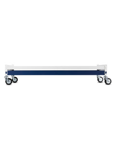 Immagine gabbia Carrello Basso Completo 120X55 (Col. Bianco & Blu)