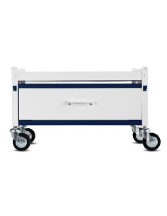 Immagine gabbia Carrello Std H 38 Con Cassetto Completo 60X55 (Col. Bianco & Blu)