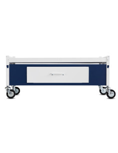 Immagine gabbia Carrello Std H 38 Con Cassetto Completo 80X55 (Col. Bianco & Blu)