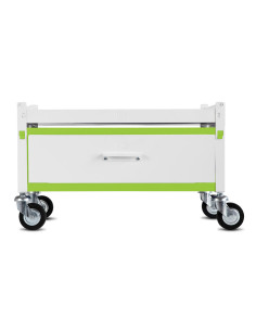 Immagine gabbia Carrello Std H 38 Con Cassetto Da Aggiunta 60X33 (Col. Bianco & Verde Lime)